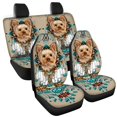 thumbnail image 6 of Xoenoiee Yorkshire Dog Dreamcatcher Pattern Universal Car Seat Cover Set Car Front & Rear Seat Covers Protector Split Bench Cover Pet Dog Seat Mats Car Accessories Gifts, 6 of 7