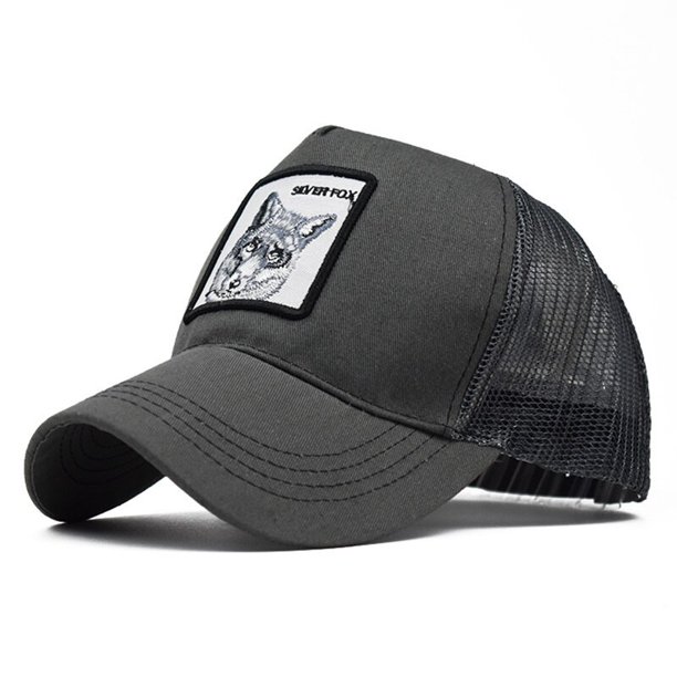 Sombrero de camionero de malla de animales Unisex, parche, gorras de béisbol, sombrero de camionero, sombrero de granja, gorra ajustable de papá para hombres y mujeres