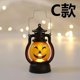 thumbnail image 1 of Linterna de vela de calabaza de Halloween, luces LED a pilas con aro para colgar, mini linternas decorativas con expresión para decoración de interiores, exteriores, patios, jardines, fiestas., 1 of 3