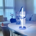 Modern Table Lamp, RGB Table Lamp，LED Spiral Lamp, Silver Bedside Lamp