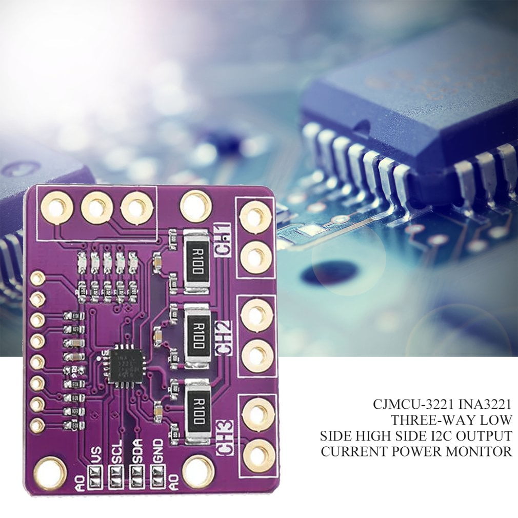 I2C INA3221 Triple-Channel Shunt Current Voltage Monitor Sensor Re INA219 Module 