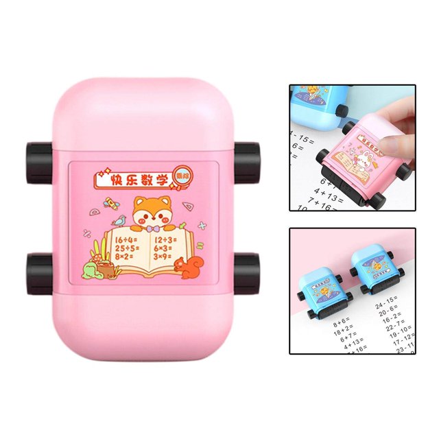 kurtrusly Addition Subtraction Math Stamp Rolling School Supplies Number for Parents
