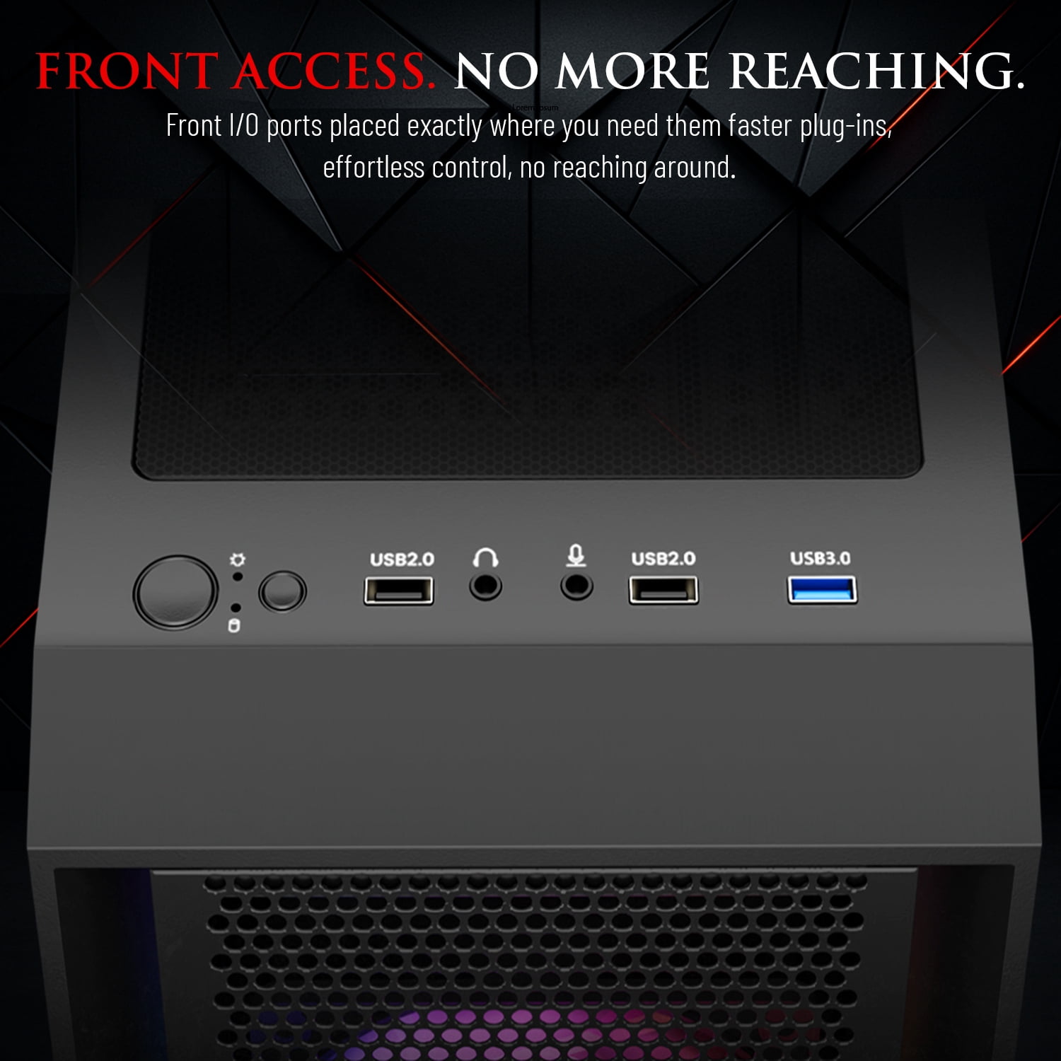 Hachiman PC Ronin Gaming PC, AMD Ryzen 5 9600X, NVIDIA GeForce RTX 5060 8GB, 32GB DDR5 6400MHz RGB, 1TB Gen4 NVMe SSD, Wi-Fi 6, Windows 11 Home, Desktop Computer