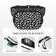 thumbnail image 5 of Fotbe Black Leopard Cangurera Cuadrada con Estampado de Doble Capa, Bolsa de Cintura Ajustable Mini para Hombres y Mujeres, 5 of 9