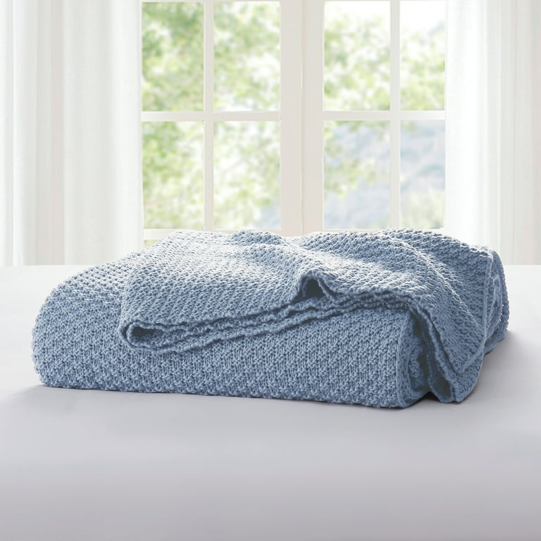 Sweater knit bed blanket hot sale