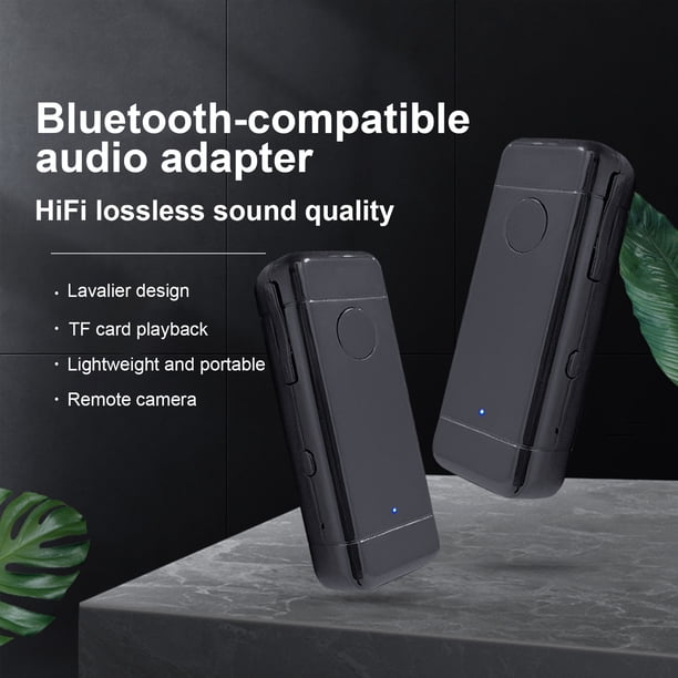 Gwong Electrónica H18 Bluetooth-Compatible Receptor Sensible Reducción de ruido Play Play Car Lavalier HiFi Adaptador inalámbrico para llamadas manos libres