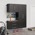 thumbnail image 4 of Prepac Storage and Furniture HangUps Wall Mount Garage Cabinet Set, Black Laminate, 3 Piece, 4 of 4