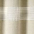 thumbnail image 5 of Lush Decor Tucker Stripe Yarn Dyed Cotton Knotted Tassel Cotton Shower Curtain, 72x72, Taupe, Single, 5 of 7