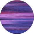 thumbnail image 1 of Ahgly Tapis Rond Lavable en Machine Intérieur Transitionnel Violet Vif, 3 Pieds Rond, 1 of 7