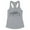 Heather Grey, variant on Skyline Chile Tank Top Fitted Racerback Women's Large White