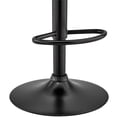 thumbnail image 3 of Home Square Gray Faux Leather and Black Finish Bar Stool - Set of 3, 3 of 11