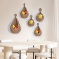 thumbnail image 6 of Wall Mounted Fruit Basket, Hand-Woven Vegetable Storage Organizer with Teardrop Mesh Design for Kitchen Wall Hanging and Home Decor, 6 of 6