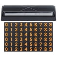 thumbnail image 1 of Senjay Car Temporary Parking Sign Phone Number Card Black Temporary Parking Number Plate,Car Temporary Parking Sign, 1 of 8