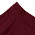 thumbnail image 6 of bbyeadc Women's Dress Pants Plus Size Wide Leg Work Pants Women High Waist Straight Professional Outfits 4x 5x Dressy Basic Slacks with Pockets, Wine 3XL, 6 of 9