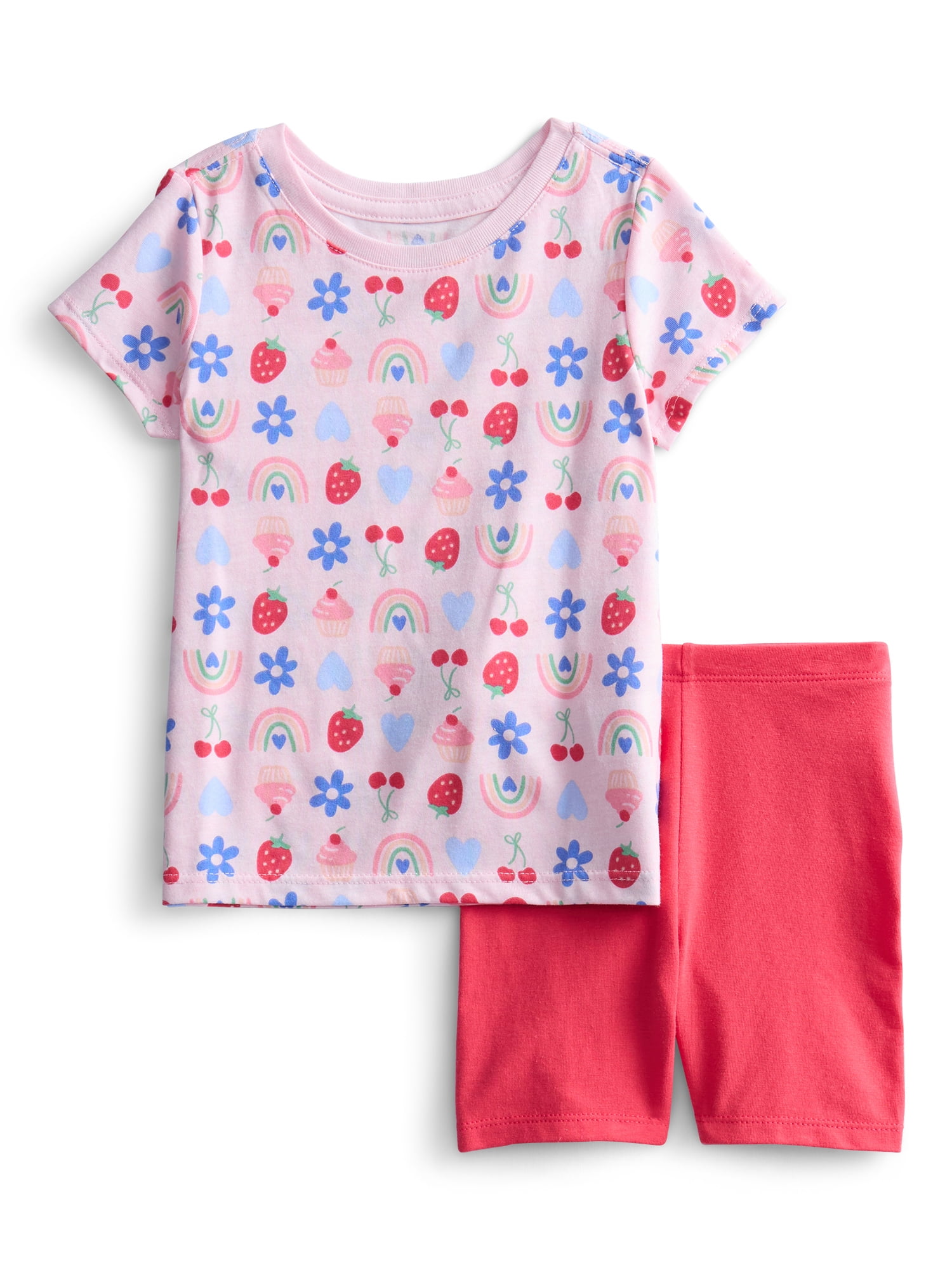 Wonder Nation Toddler Girls Mix and Match Outfit Set, 6-Piece, Sizes 18M-5T