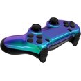 thumbnail image 6 of eXtremeRate Chameleon Green Purple Ghost Replacement Faceplate Touchpad Cover, Redesigned Housing Shell Case Touch Pad Compatible with PS4 Slim Pro Controller JDM-040/050/055, 6 of 9