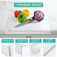 thumbnail image 3 of Acrylic Cutting Board with Counter Lip, 2024 Upgraded Thicker Clear Cutting Boards, 26.6 X 17.7 Inch Large Non-Slip Cutting Board for Kitchen Countertop Protection, Perfect Kitchen Gadgets & Gifts, 3 of 8