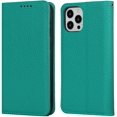 thumbnail image 3 of iPhone 12 Pro Max Flip Case Genuine Leather Premium Cow Leather Wallet Drop Protection Shockproof Cover 6.7 inch, 3 of 5