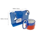 thumbnail image 2 of WEUVEB 9 Pcs Distributeur de Ruban d'Emballage Robuste Fer Bleu pour Usage Domestique et de Bureau, 2 of 7