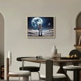 thumbnail image 2 of Nawypu  - Astronaut Standing on the Moon Overlooking Planet Earth Poster Canvas Print Wall Art Landscape Picture Printed on Canvas NASA Home Decoration Giclee Artwork Ready to Hang, 2 of 4