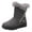 Gray, variant on Hinvhai Womens Winter Snow Boots ,Warm Fur Lined Zipper Ankle Booties Comfortable Outdoor Waterproof Non Slip Boots for Women Wine 8.5(41)