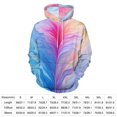 thumbnail image 2 of Colorful Abstract Feather Art Men's Women New Sweatshirt Hoodie Men's Plus Size Sweatshirt Hooded Sweatshirt 3d Printed Street Men's Cloth, 2 of 6