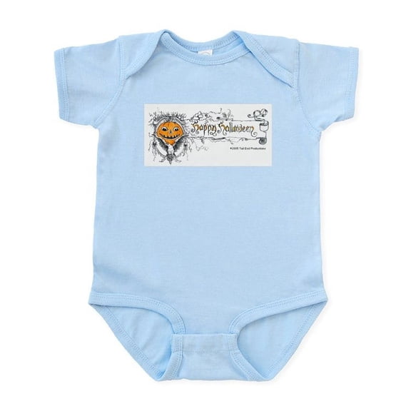 CafePress - Happy Halloween Infant Creeper - Baby Light Bodysuit, Size Newborn - 24 Months