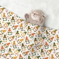 thumbnail image 2 of Yiaed Autumn Gnomes Holding Mushroom Print Dog Blankets-Cat Blanket Washable for Couch Protection,Puppy Blanket, Soft Plush Reversible Throw Furniture Protector-Large, 2 of 8