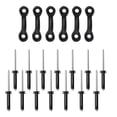 thumbnail image 1 of 6x Ojos de Almohadilla de de Cubierta de Kayak + 12 Piezas de Remaches Accesorios de Hardware para Botes de Canoa Cola Ojos de kayak, 1 of 8