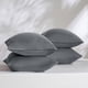 thumbnail image 5 of Juego de 4 fundas de almohada Bedsure, tamaño estándar, color gris oscuro, 5 of 6