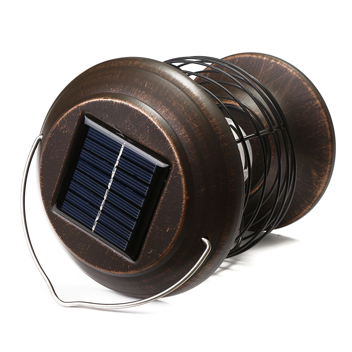 Solar Powered 600mAh Waterproof Retro LED Pest Fly Bug UV Mosquito