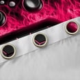 thumbnail image 4 of Manfei Neon Gamepad Curtains Pack of 2 (38x45),Modern Geometric Honeycomb Black Out Curtains,Red Black Curtains for Living Room For Boys Kids,Super Cozy Bedroom Decor, 4 of 7