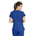 thumbnail image 2 of Grey's Anatomy Women's Junior Fit Mock Wrap Nurse Scrub Top - 4153X, 2 of 2
