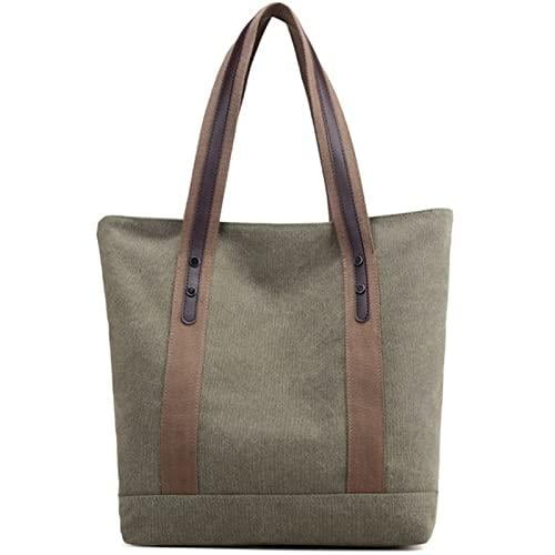 Sacs à Bandoulière en Toile pour Femmes, Sacs à Main Rétro Décontractés, Sac de Travail, Cabas