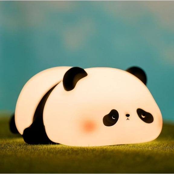 Panda Gifts, Cute Rechargeable Panda Lamp for Kids Room, Silicone Touch Night Light for Baby Nursery, Dimmable Lamp for Bedrooms