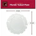 thumbnail image 6 of Clear Plastic Plates, Scalloped Rim Disposable Party Plates, 20 10 inch Dinner Plates, 20 7.5 inch Salad/Dessert Plates - Posh Setting, 6 of 6