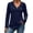 A Navy, variant on Sweatshirts Cute Long Sleeve Tops Women's Fashion Long Sleeved Hooded Button Solid Color Loose Sweatshirt Top Black M