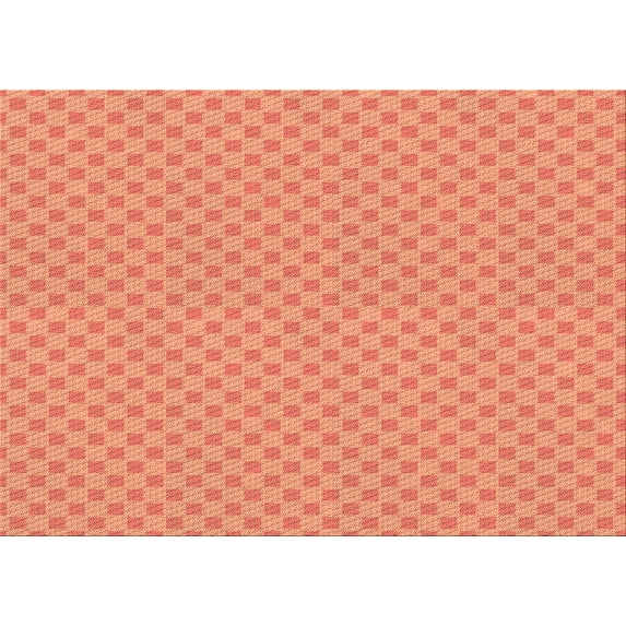 Ahgly Company Machine Washable Indoor Rectangle Transitional Bright Orange Area Rugs, 5' x 8'