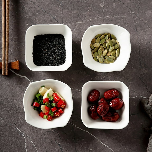 Melantax White dipping sauce bowl ceramic sauce dish sushi dipping sauce bowl