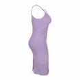 thumbnail image 4 of Vestido George Talla CH Cuello U Largo Sin Mangas Cardigan Liso Lila, 4 of 4