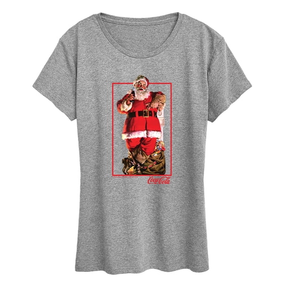 Coca-Cola - Santa Frame - Women's Short Sleeve Graphic T-Shirt