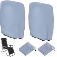 thumbnail image 1 of 2pcs Folding Sun Lounger Cover, Windproof Anti-UV Waterproof Folding Garden Chair Covers, Garden Sun Lounger Cover, with Carry Bag (Grey), 1 of 5