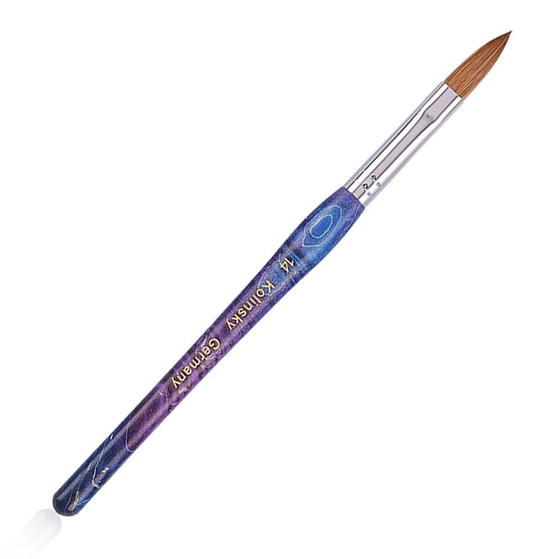 Pincel para uñas acrílicas, pinceles para uñas para aplicación de acrílico, pincel para polvo acrílico para decoración de uñas.