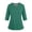 1# Dark Green, variant on Scrub Tops for Women Elbow 3/4 Sleeve V Neck Top Nursing with Pocket Workwear Uniform Work Blouse Workout Shirts Army Green L