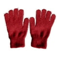 thumbnail image 3 of Unisex Winter Warm Windproof Gloves Cold Protection Solid Color Outdoor Sports Daily Work Cycling Warm Gloves for Cold Weather Red, 3 of 6