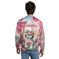 thumbnail image 5 of Hello Valentine’s Day Shih Tzu Flower Crown Romantic Pink Floral All Over Print 3D Sweatshirt Unisex Merch Lion Dog Lover Gifts - 00031, 5 of 6