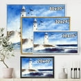 thumbnail image 4 of Designart Lighthouse On The Rocky Island With Seagulls FLOAT FRAME WALL ART, 4 of 4