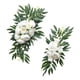 thumbnail image 2 of 2 piezas de guirnalda de flores artificiales para centro de mesa de boda, hecha a mano Blanco, 2 of 9