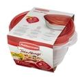 thumbnail image 2 of Rubbermaid TakeAlongs Small Bowl Food Storage Containers, 3.2 Cup, 2 Count (Pack of 3) Total 6 Containers, 2 of 4