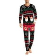 thumbnail image 3 of Renewold Christmas Family Pajamas Reindeer Snowflake Top and Pants for Vacation/Sport Lightweight Men Outfits Size XL 2 Pieces Snug-Fit Pullover Sweatsuit, 3 of 5
